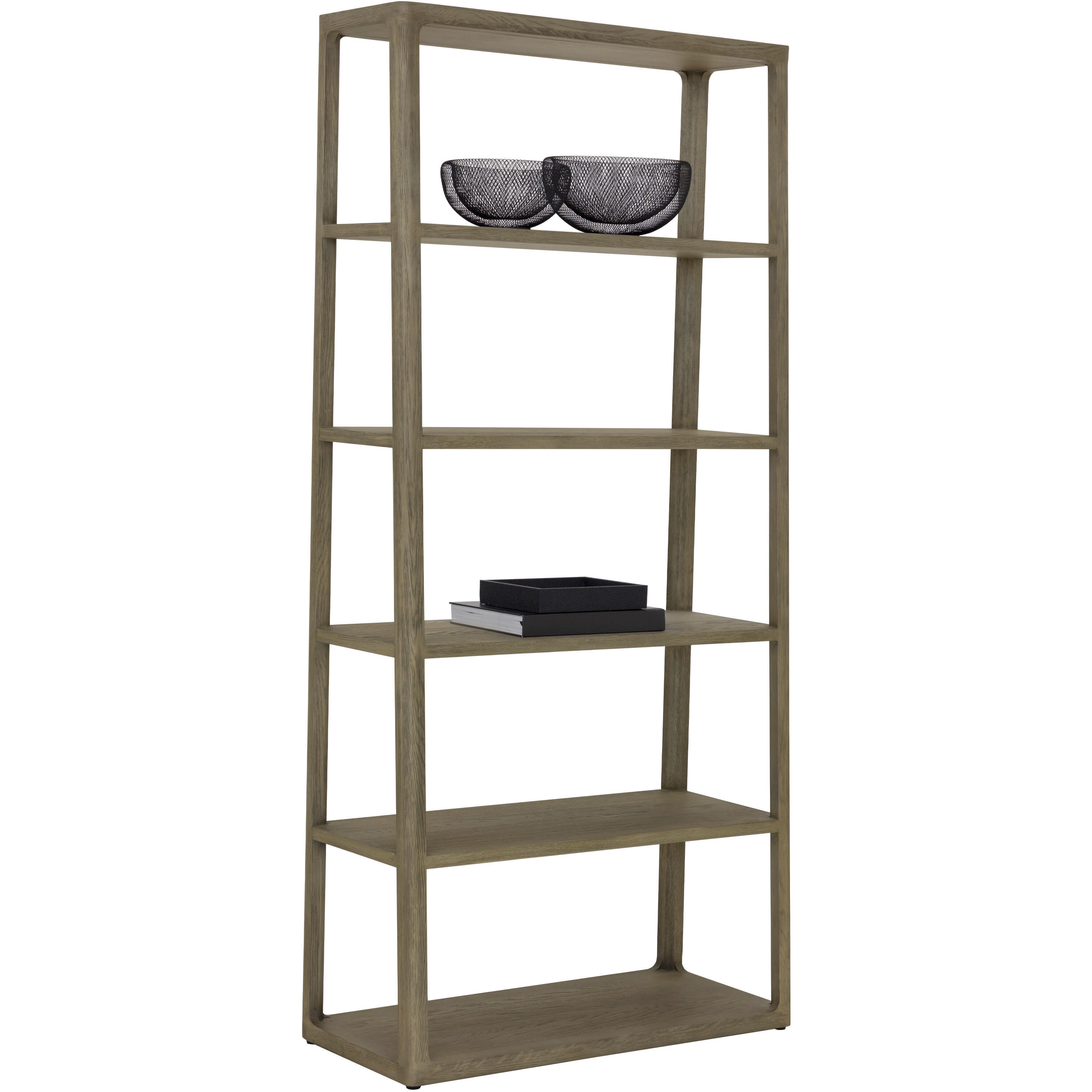 Doncaster Smoke Grey Bookcase, Large